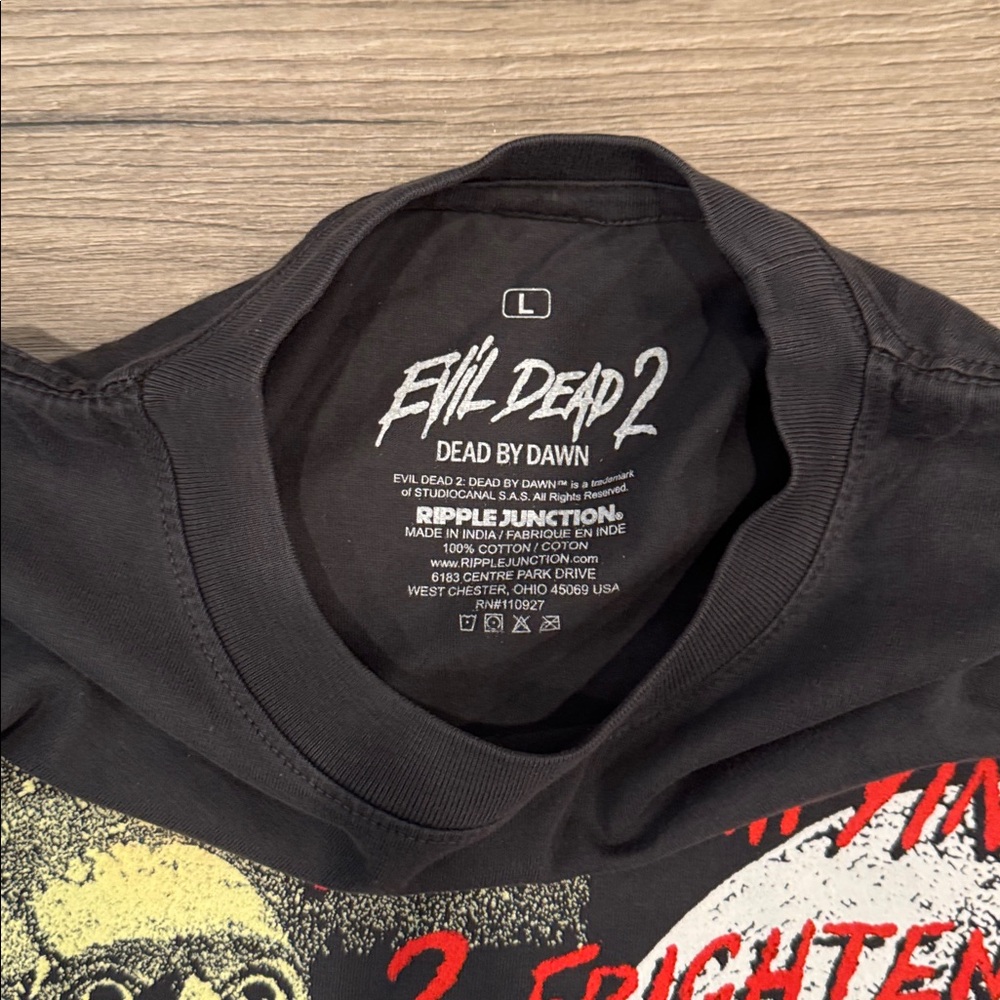 Ripple Junction Evil Dead 2 Dead By Dawn Tee Men’s Size Large - Picture 3 of 5
